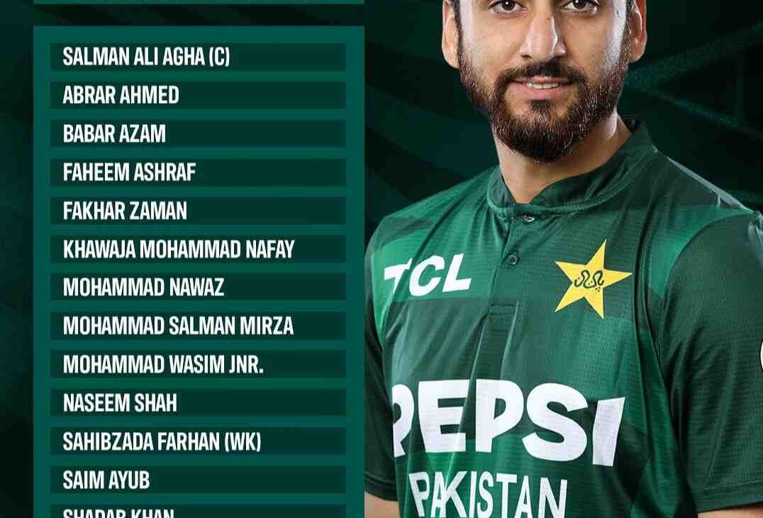 Pakistan Squad for Australia T20